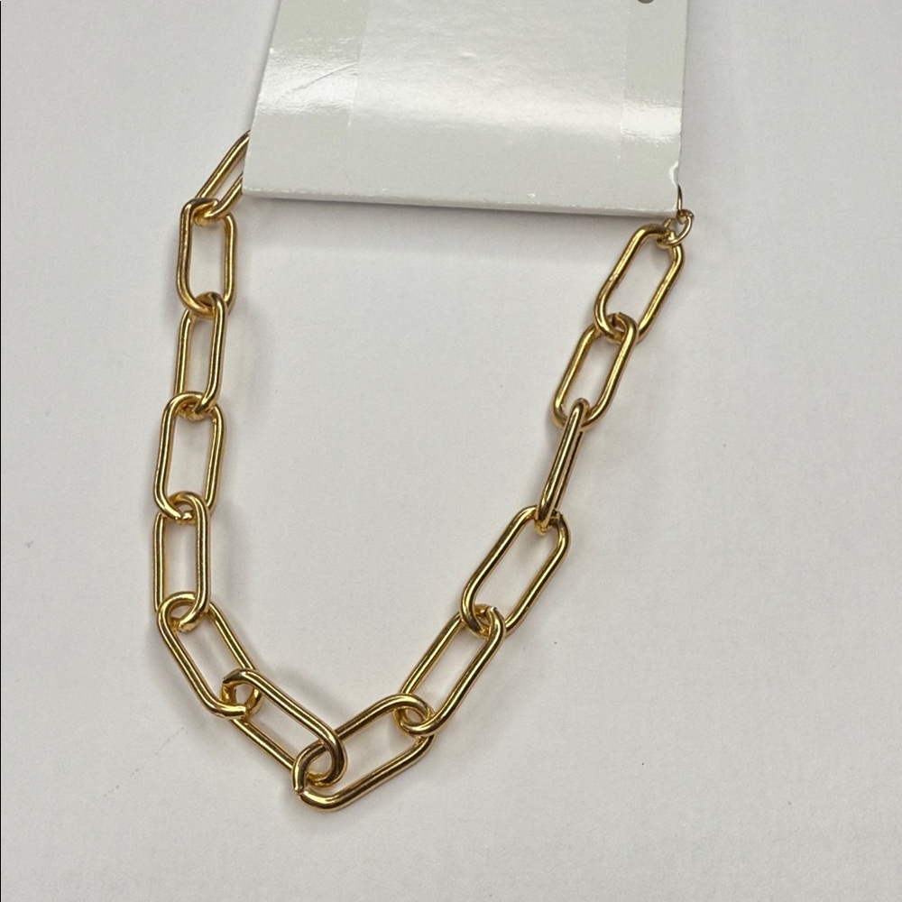 Source Unknown Gold-Tone Chain Necklace